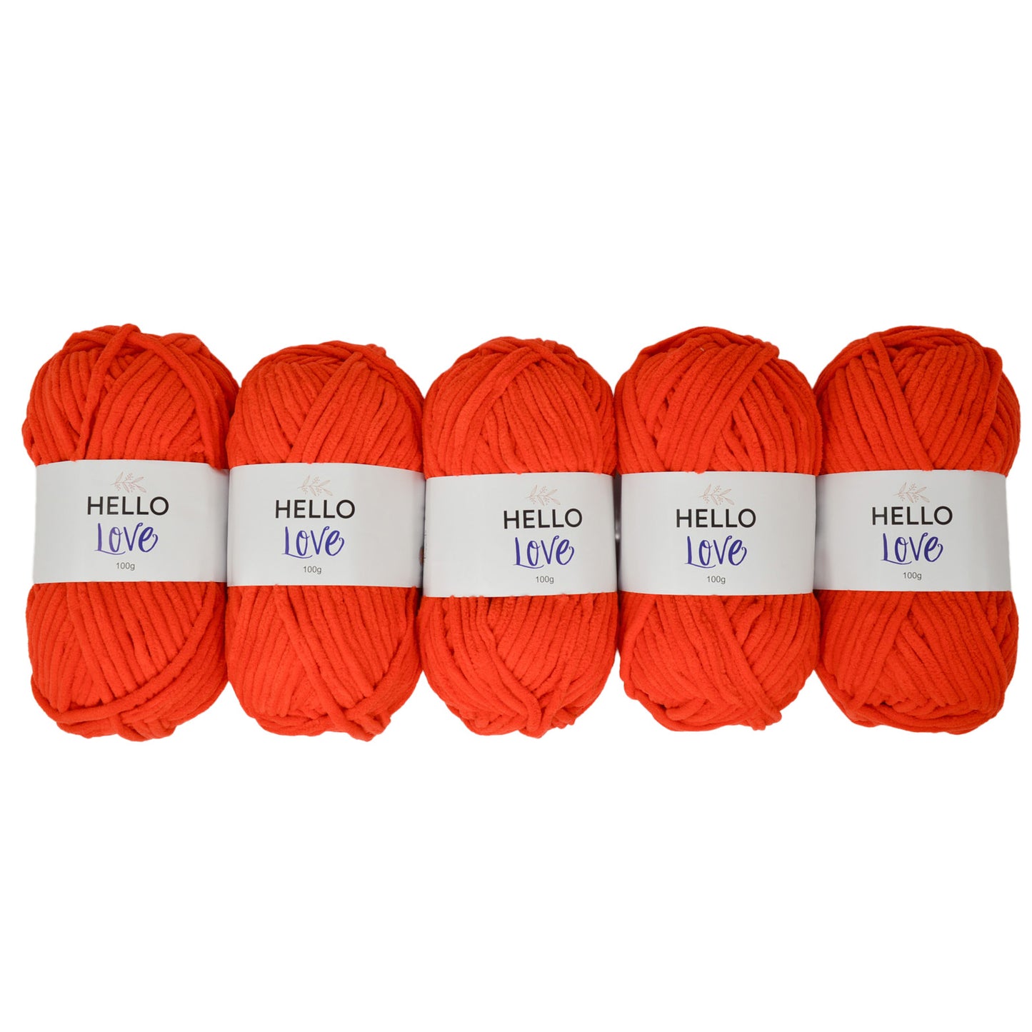 Pack of 5 x 100g Hello Love Super Chunky Yarn