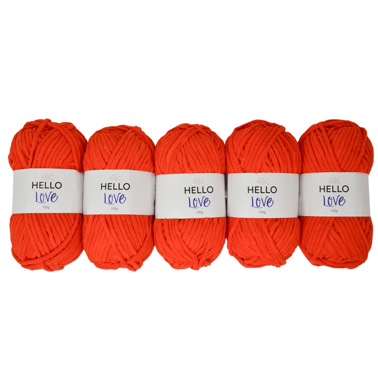 Pack of 5 x 100g Hello Love Super Chunky Yarn