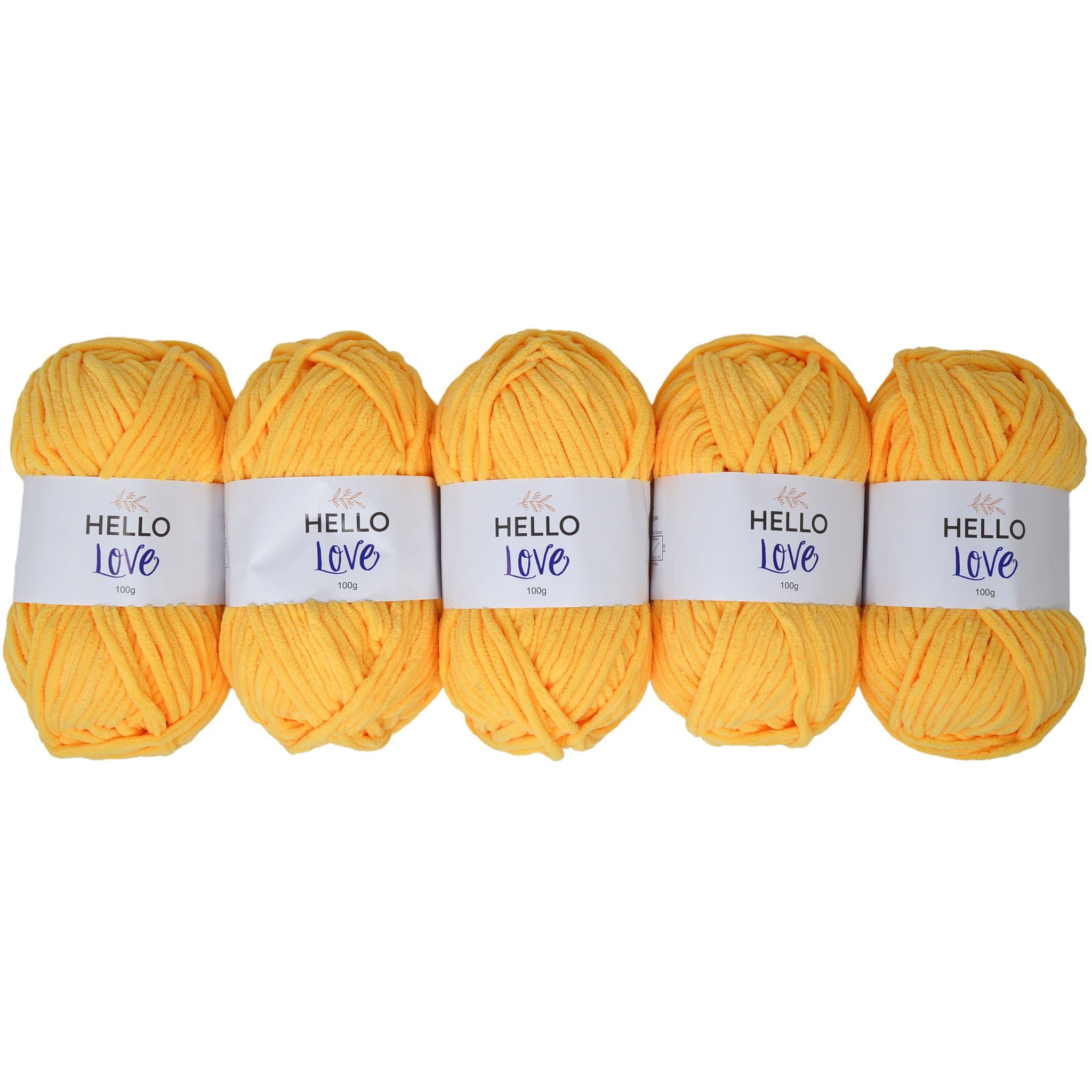Pack of 5 x 100g Hello Love Super Chunky Yarn