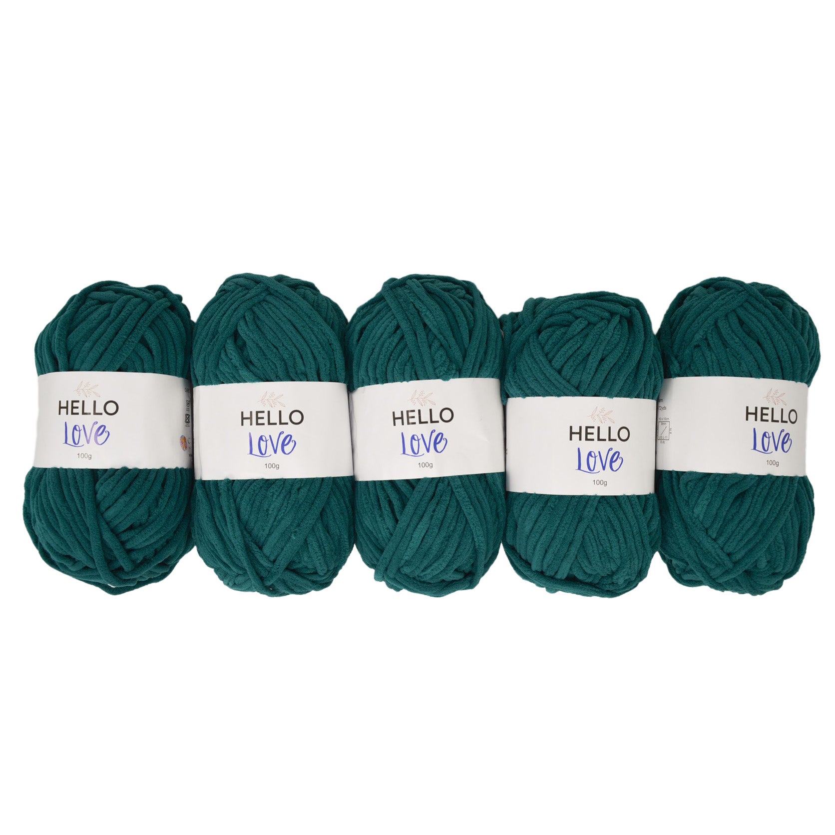 Pack of 5 x 100g Hello Love Super Chunky Yarn