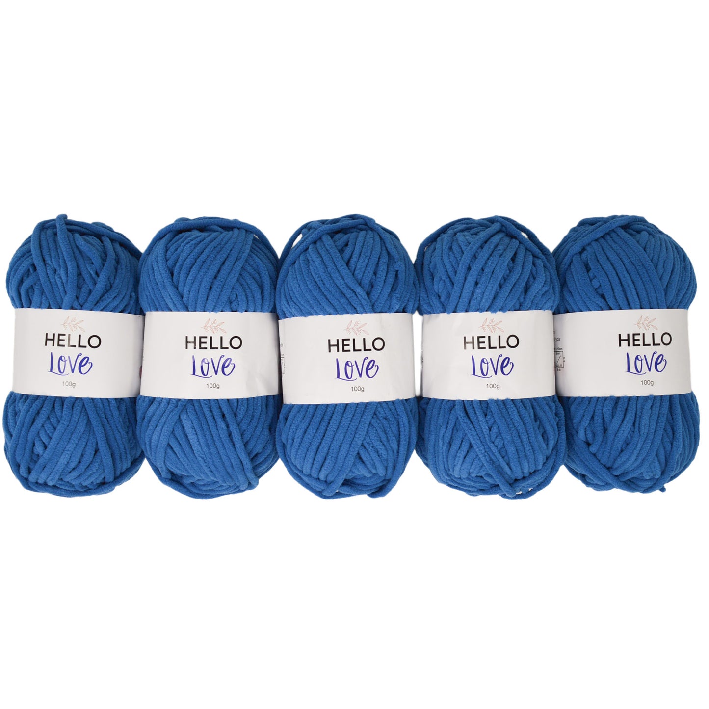 Pack of 5 x 100g Hello Love Super Chunky Yarn