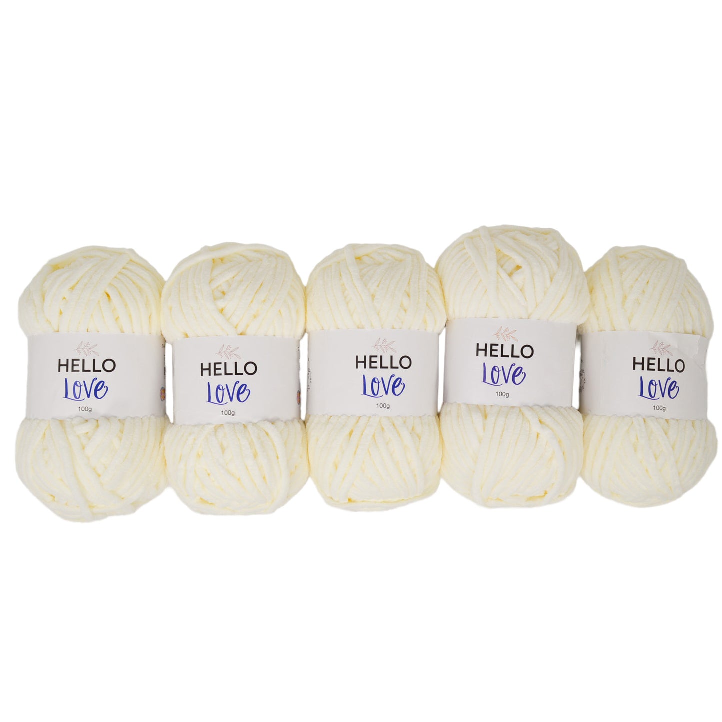 Pack of 5 x 100g Hello Love Super Chunky Yarn