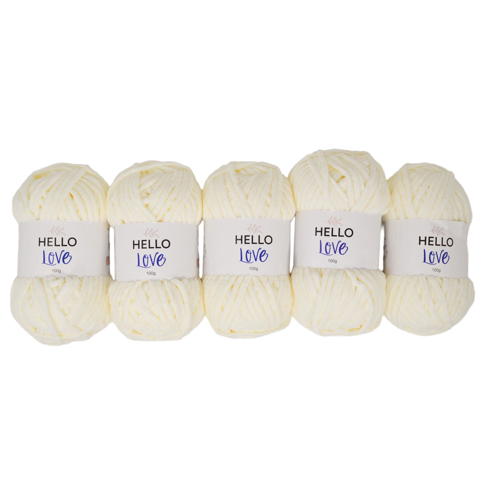 Pack of 5 x 100g Hello Love Super Chunky Yarn