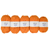 Pack of 5 x 100g Hello Love Super Chunky Yarn