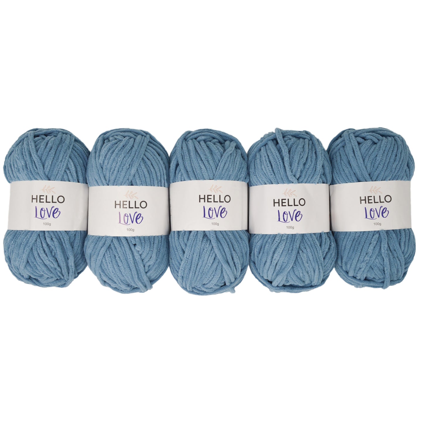 Pack of 5 x 100g Hello Love Super Chunky Yarn