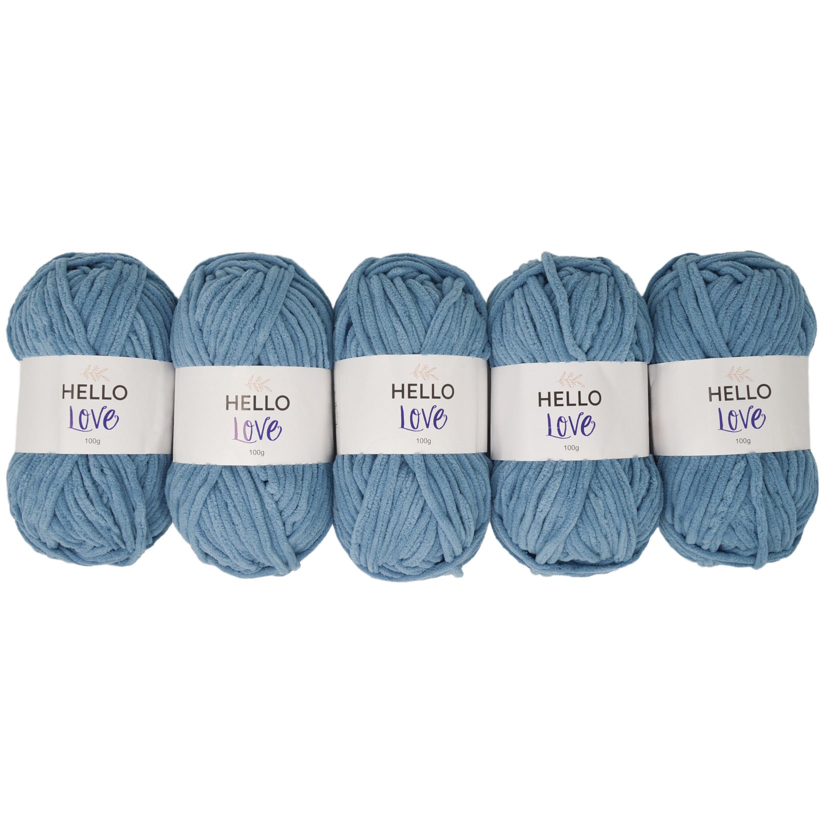 Pack of 5 x 100g Hello Love Super Chunky Yarn