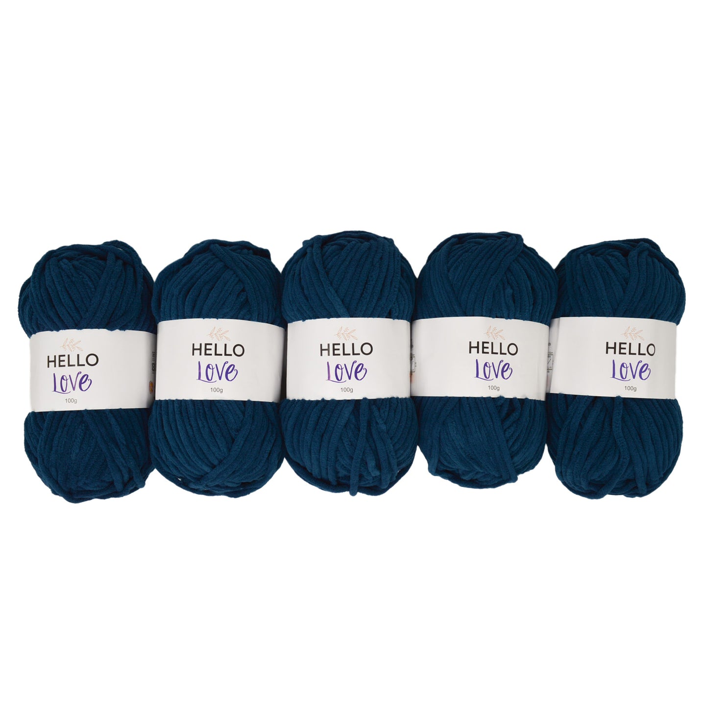 Pack of 5 x 100g Hello Love Super Chunky Yarn