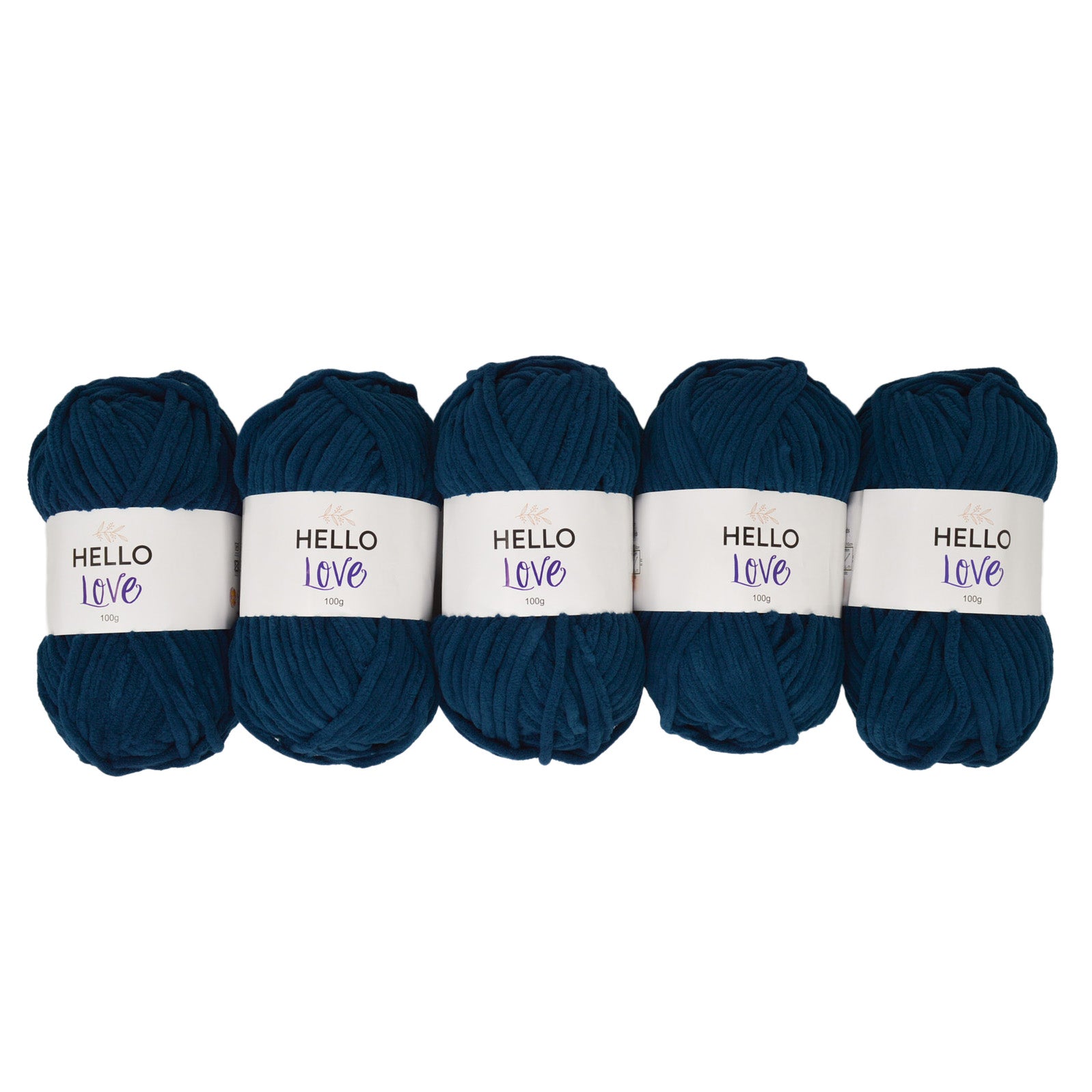 Pack of 5 x 100g Hello Love Super Chunky Yarn