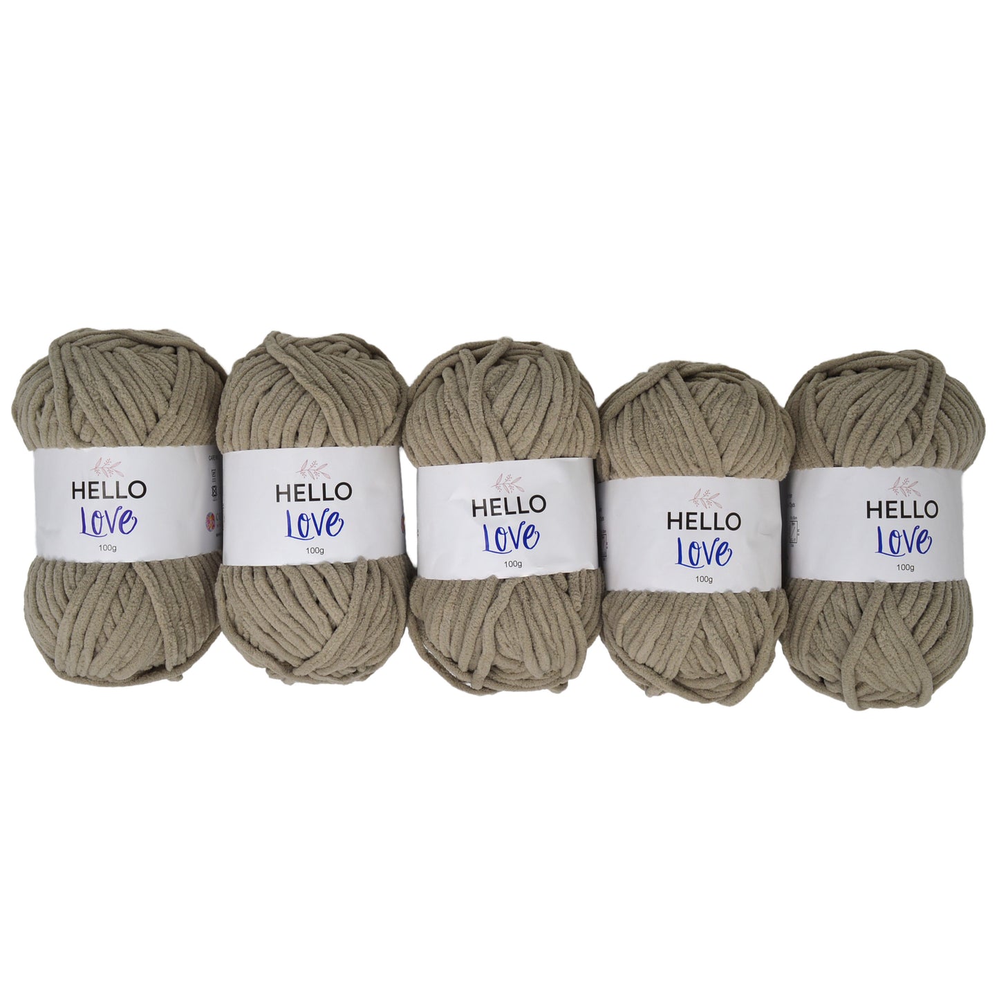 Pack of 5 x 100g Hello Love Super Chunky Yarn
