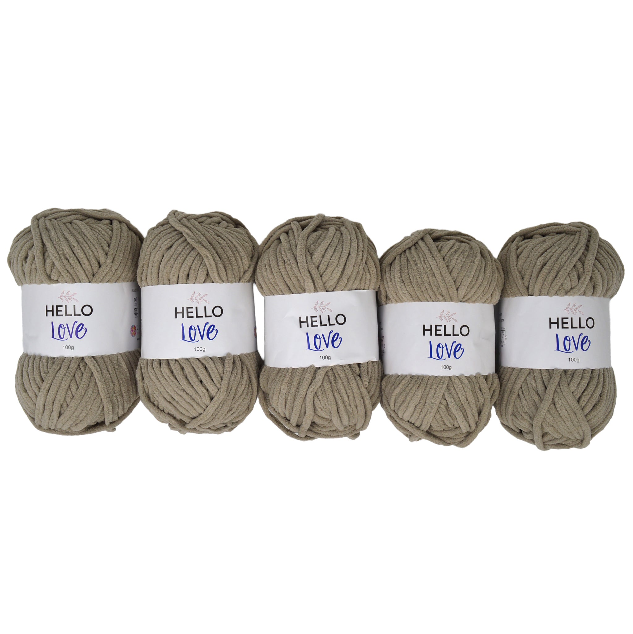 Pack of 5 x 100g Hello Love Super Chunky Yarn