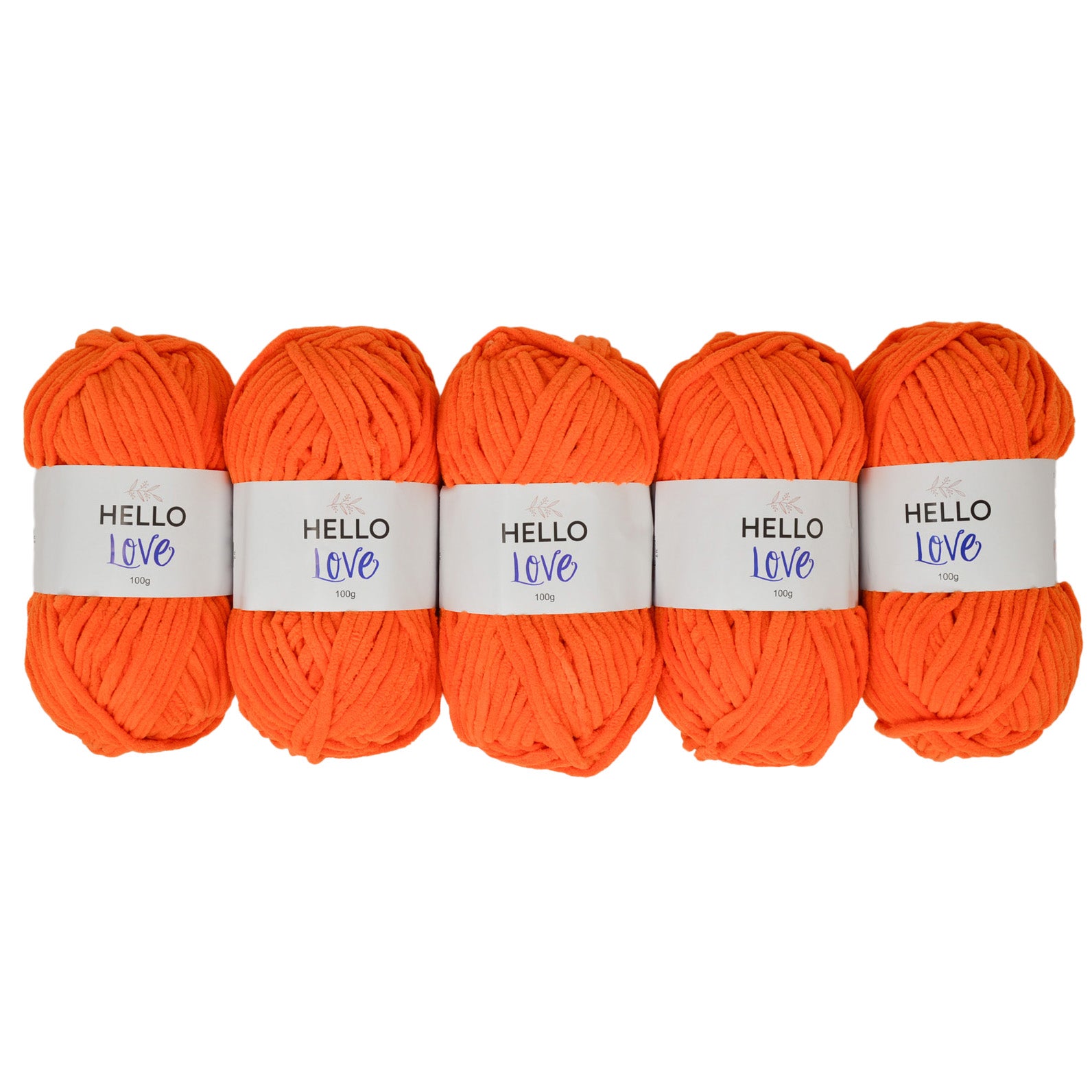 Pack of 5 x 100g Hello Love Super Chunky Yarn