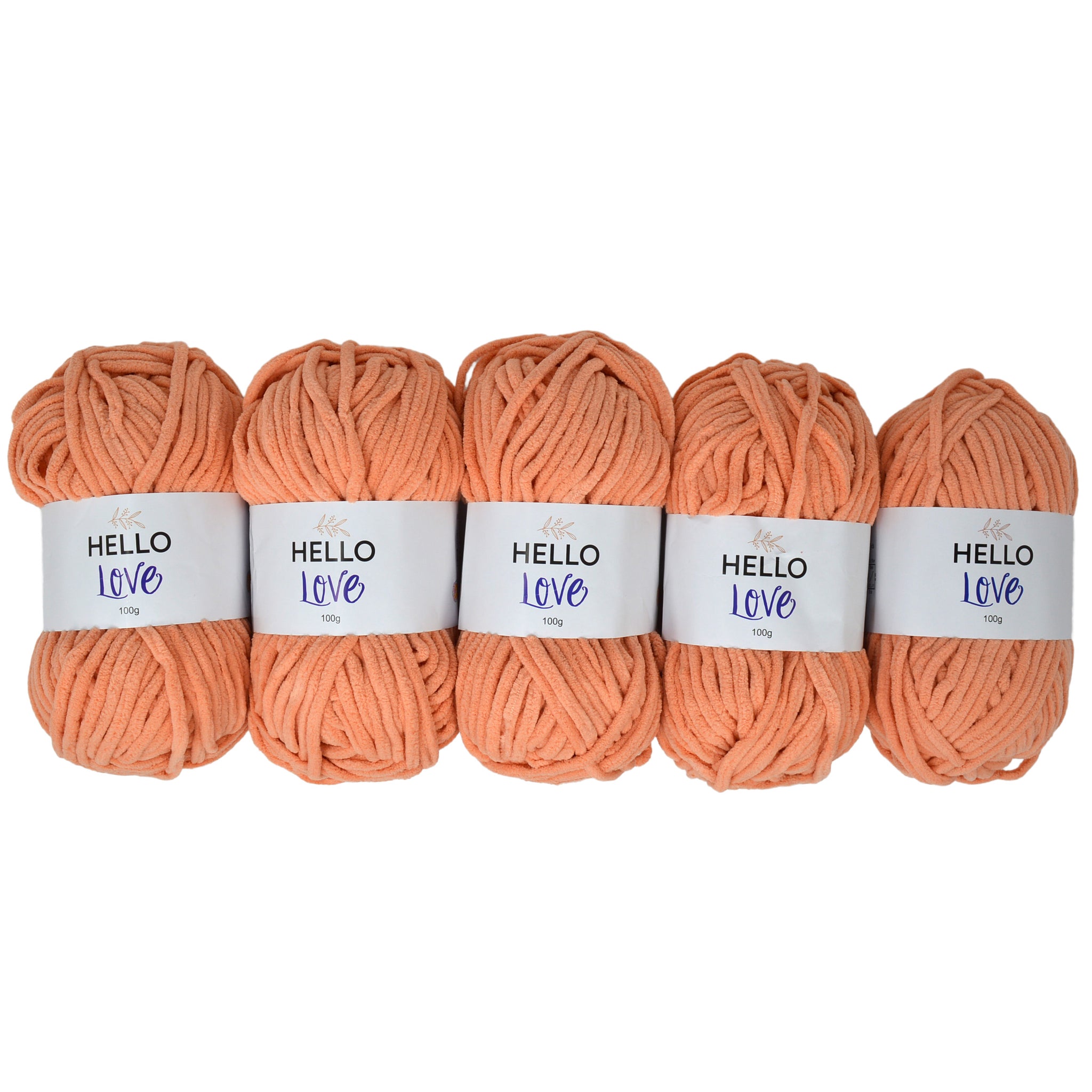 Pack of 5 x 100g Hello Love Super Chunky Yarn