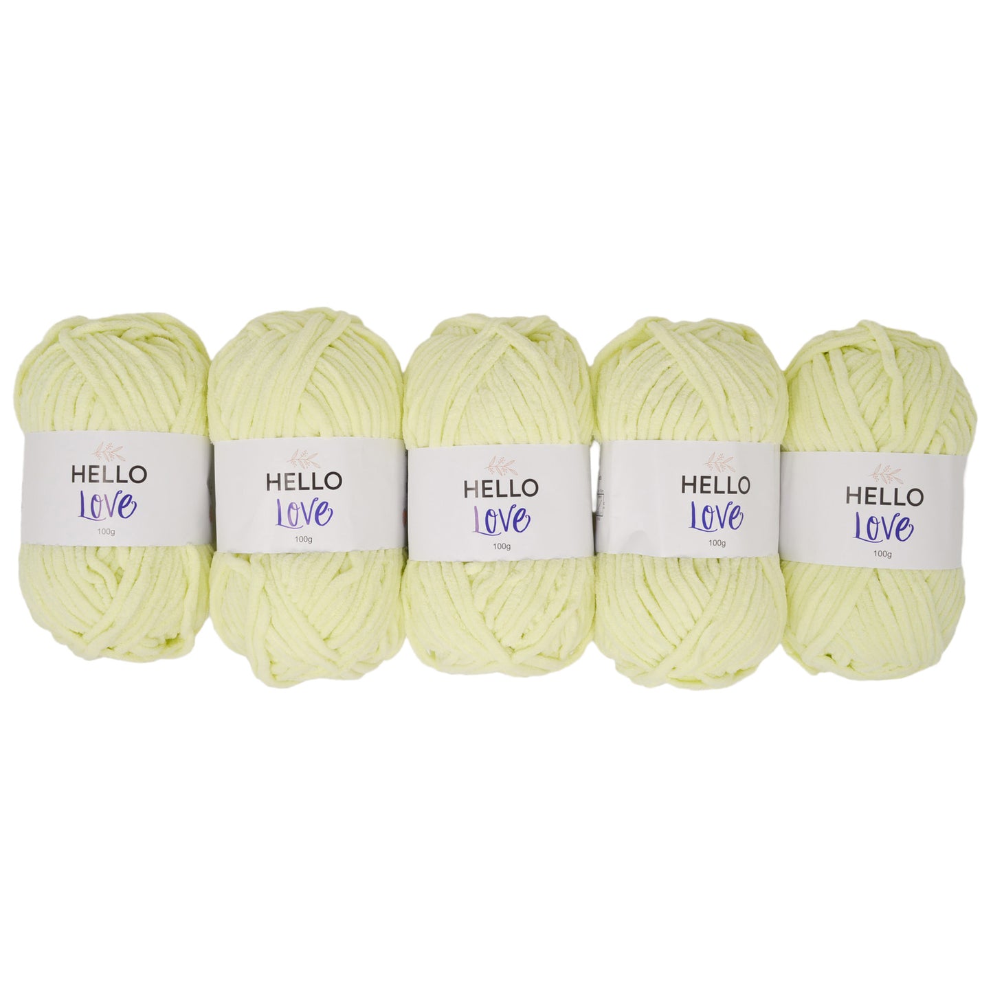 Pack of 5 x 100g Hello Love Super Chunky Yarn