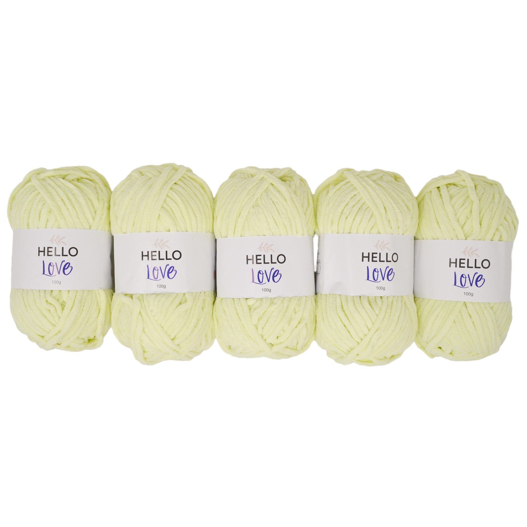 Pack of 5 x 100g Hello Love Super Chunky Yarn