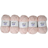 Pack of 5 x 100g Hello Love Super Chunky Yarn