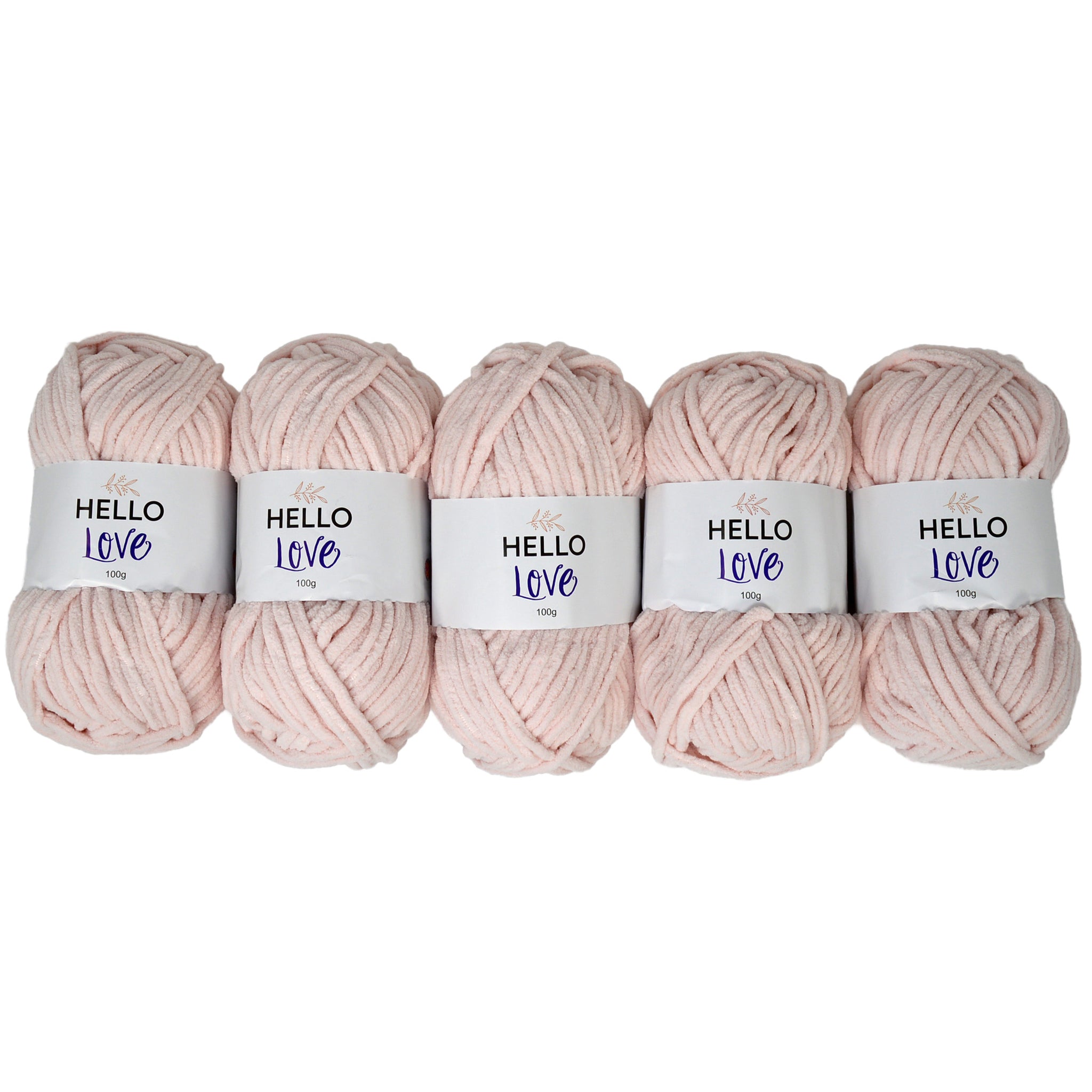 Pack of 5 x 100g Hello Love Super Chunky Yarn