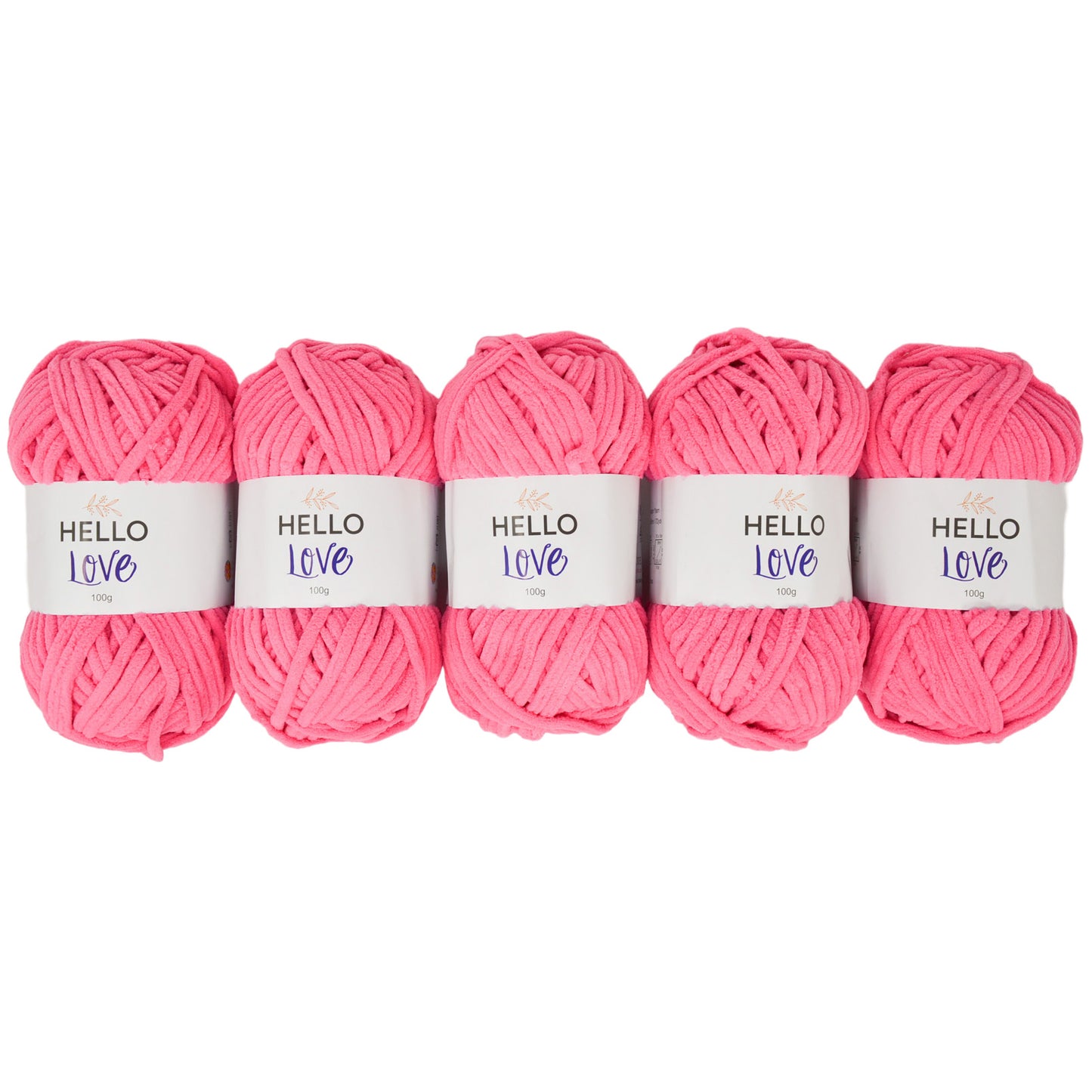 Pack of 5 x 100g Hello Love Super Chunky Yarn