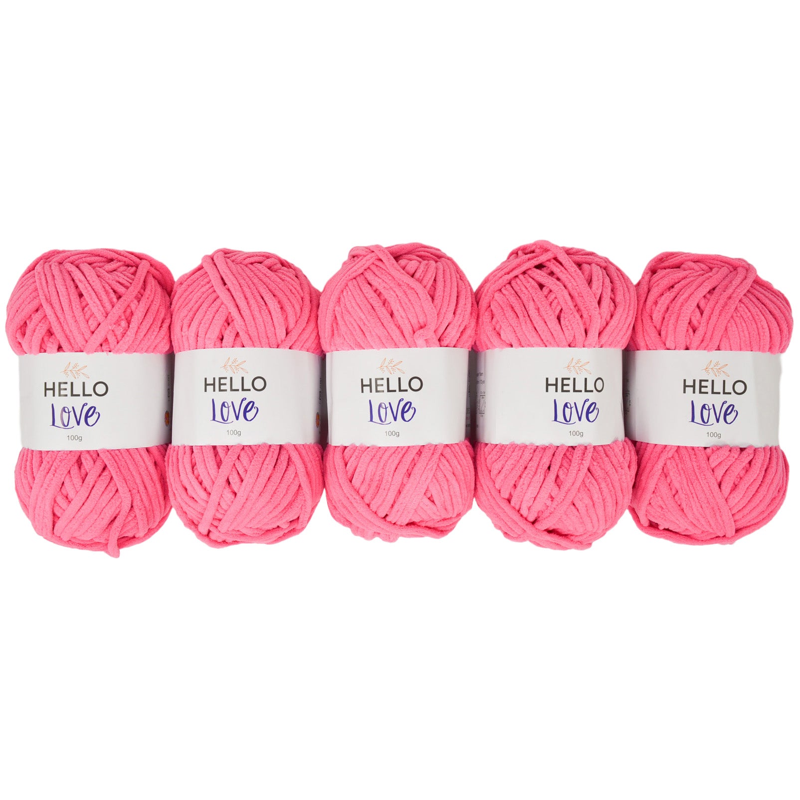 Pack of 5 x 100g Hello Love Super Chunky Yarn