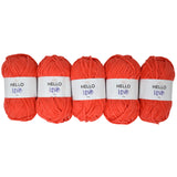 Pack of 5 x 100g Hello Love Super Chunky Yarn