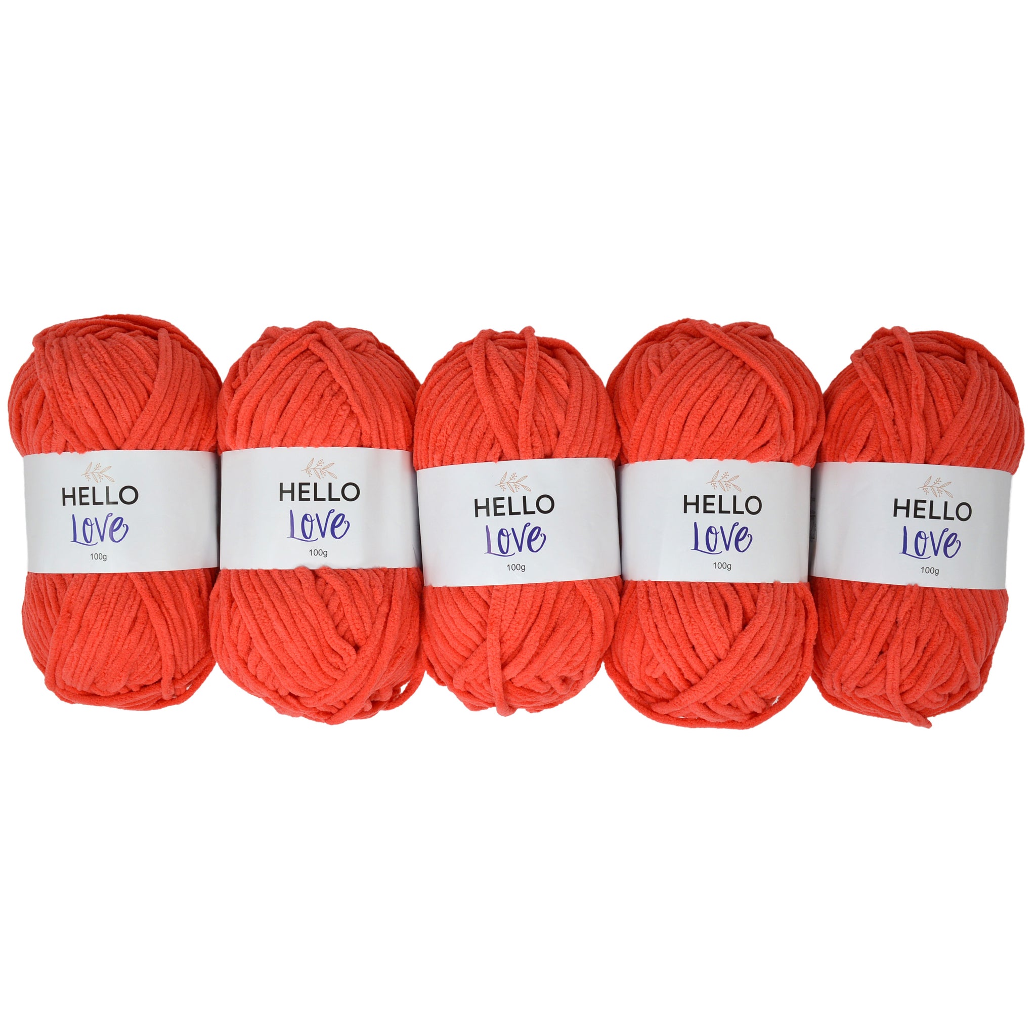Pack of 5 x 100g Hello Love Super Chunky Yarn