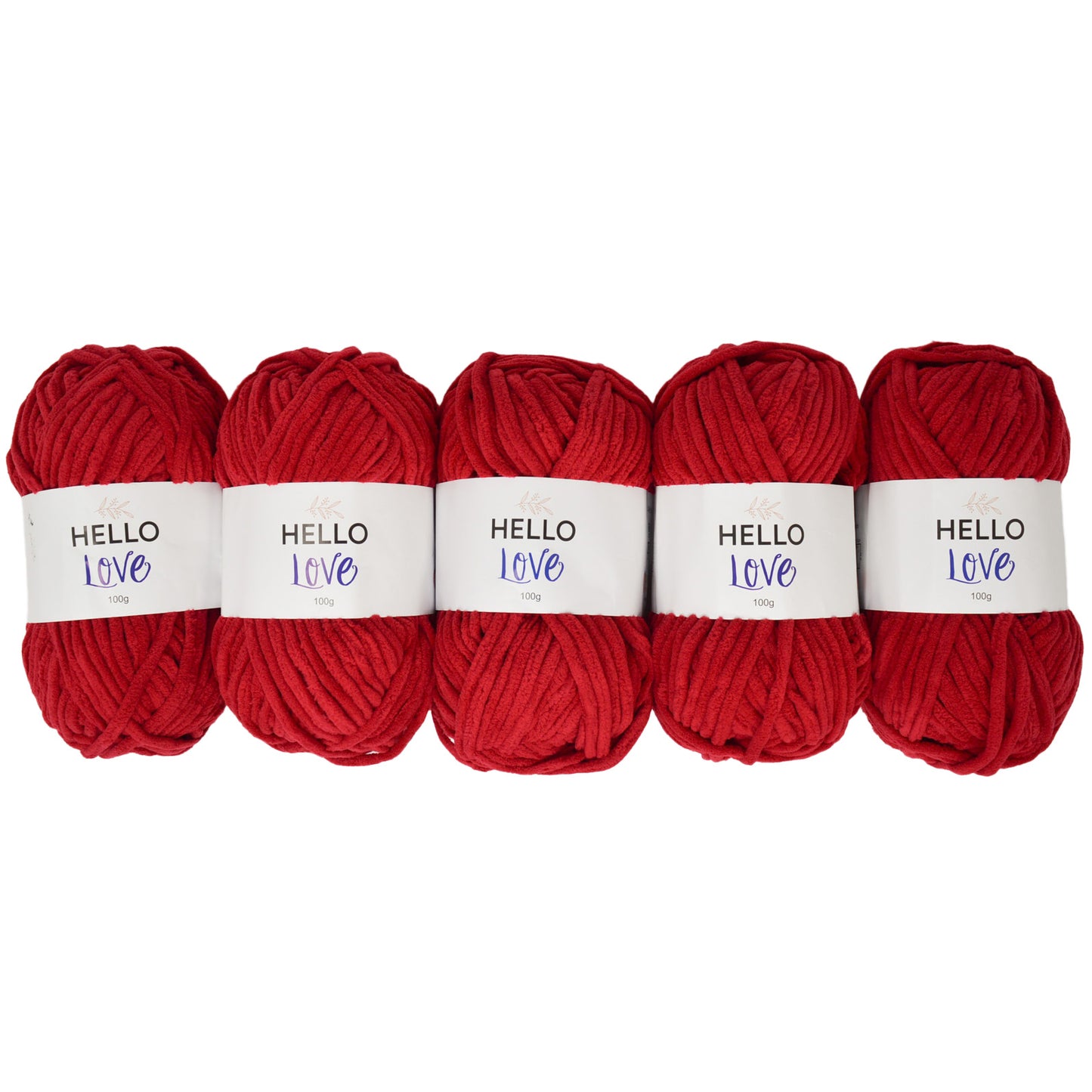 Pack of 5 x 100g Hello Love Super Chunky Yarn