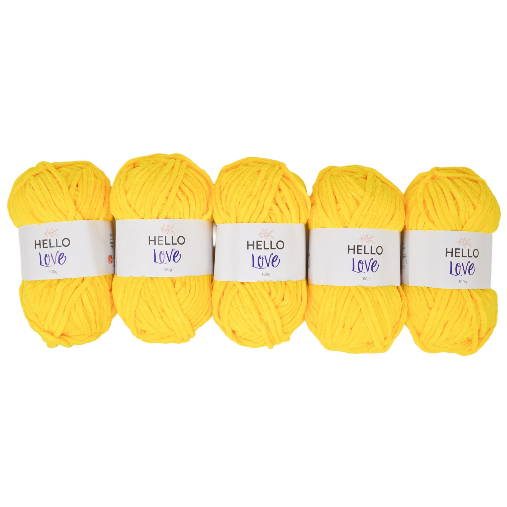 Pack of 5 x 100g Hello Love Super Chunky Yarn