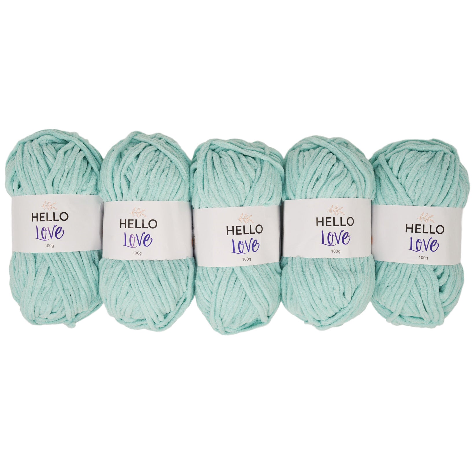 Pack of 5 x 100g Hello Love Super Chunky Yarn