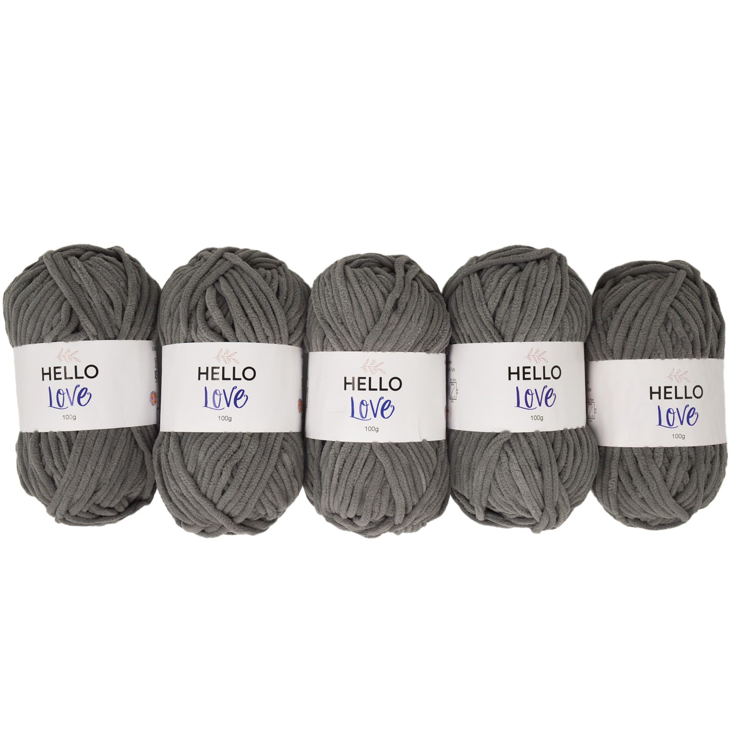 Pack of 5 x 100g Hello Love Super Chunky Yarn
