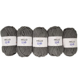 Pack of 5 x 100g Hello Love Super Chunky Yarn