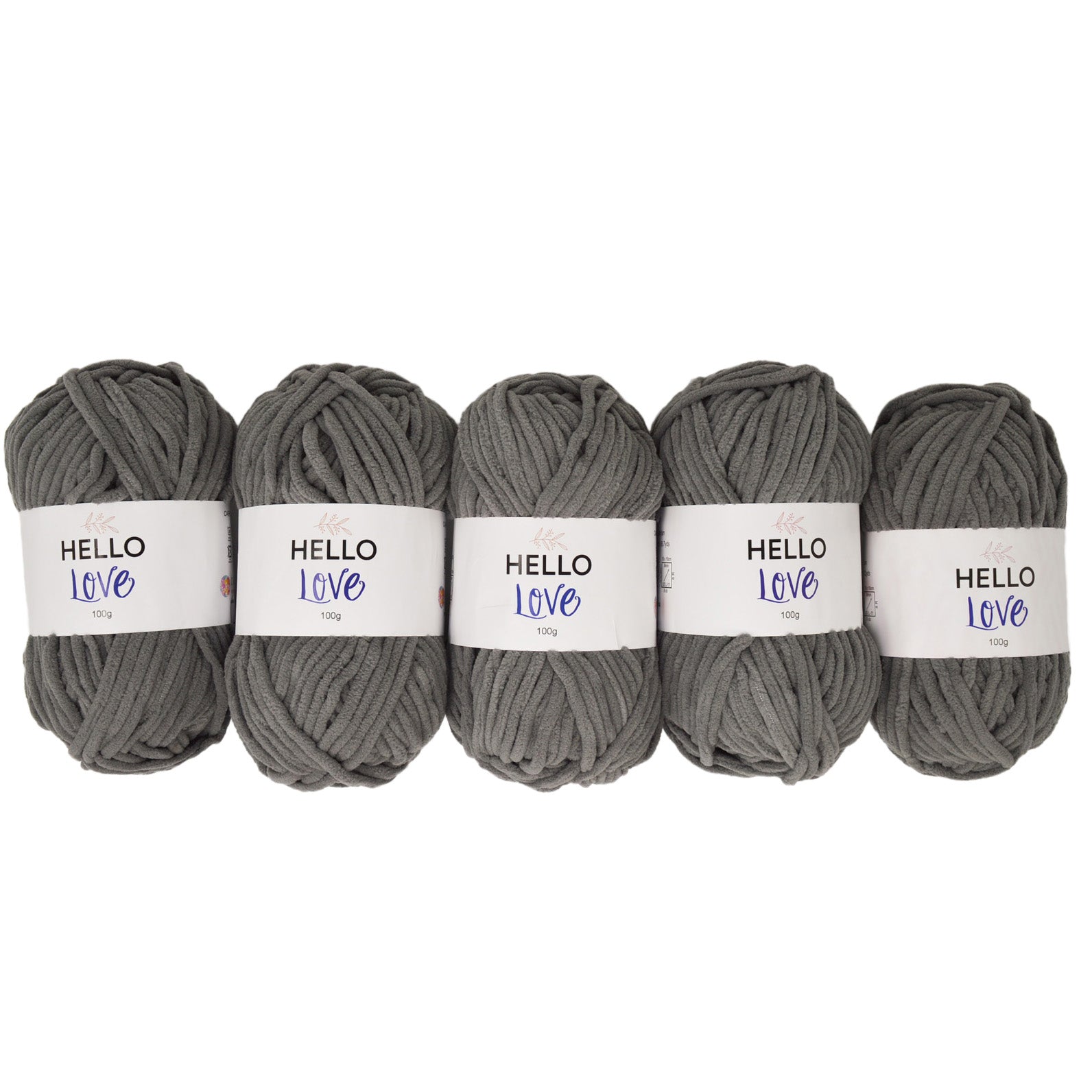Pack of 5 x 100g Hello Love Super Chunky Yarn