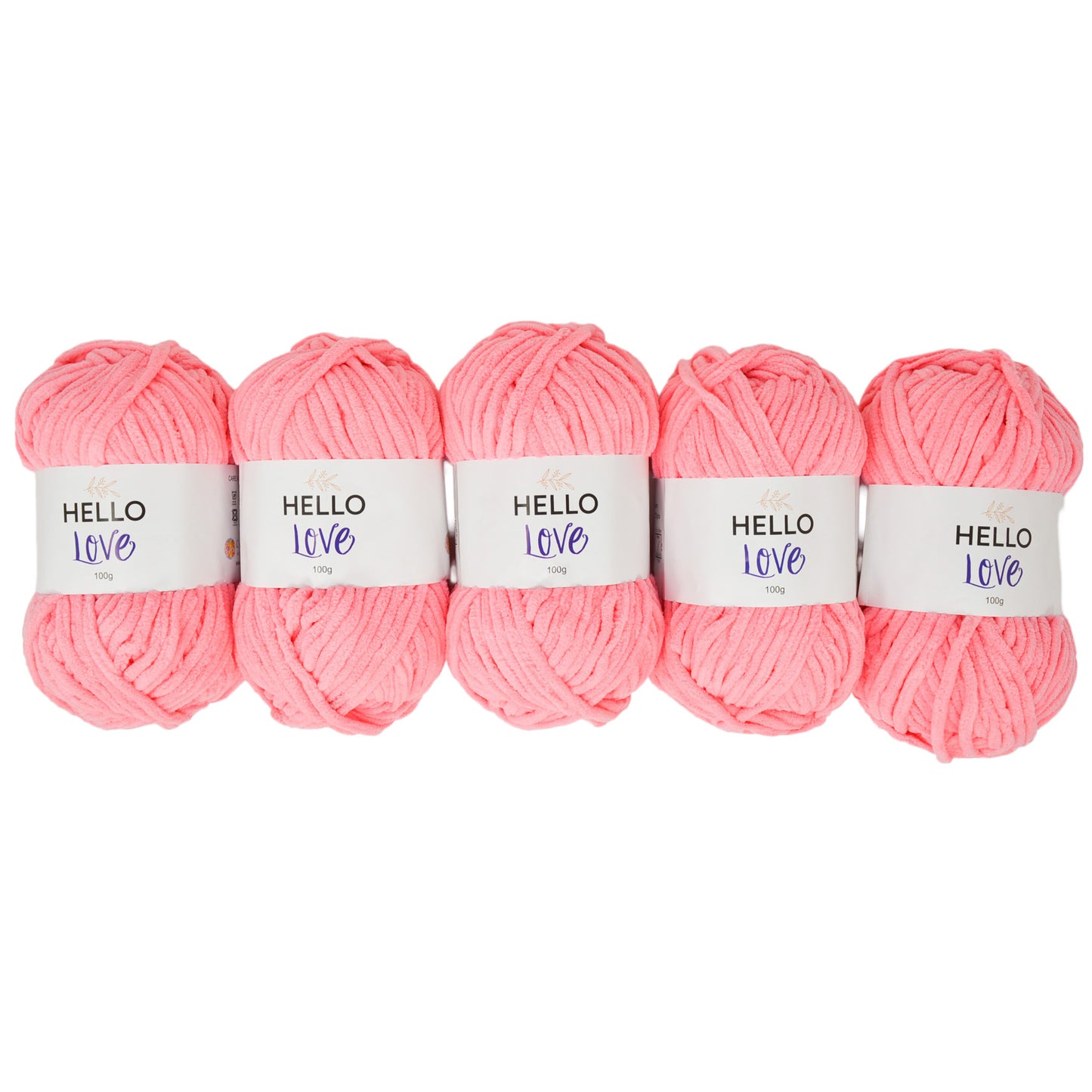Pack of 5 x 100g Hello Love Super Chunky Yarn