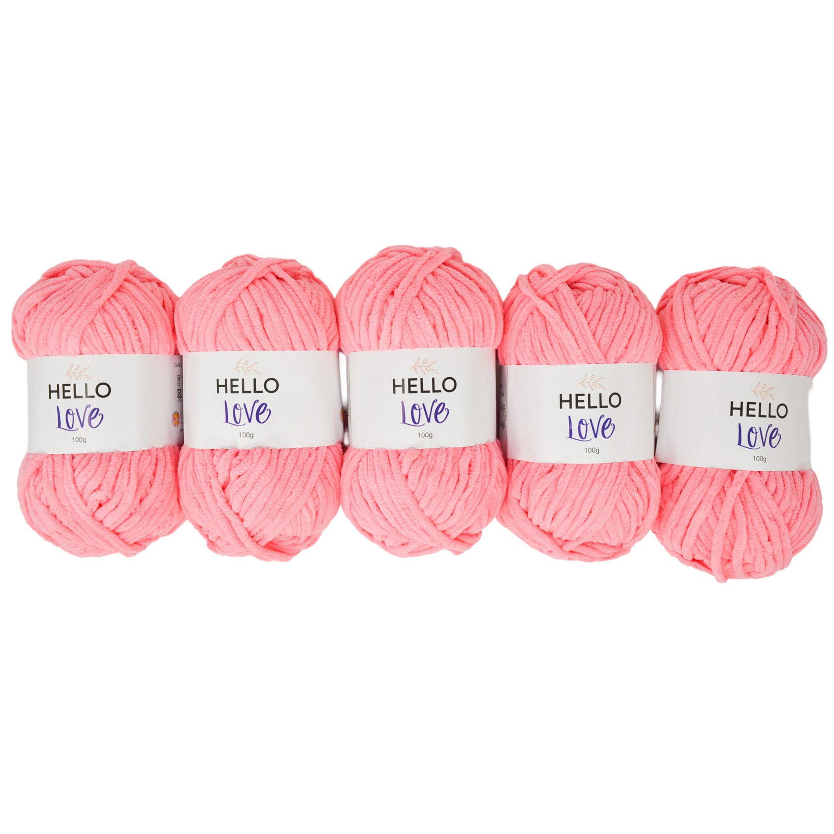 Pack of 5 x 100g Hello Love Super Chunky Yarn