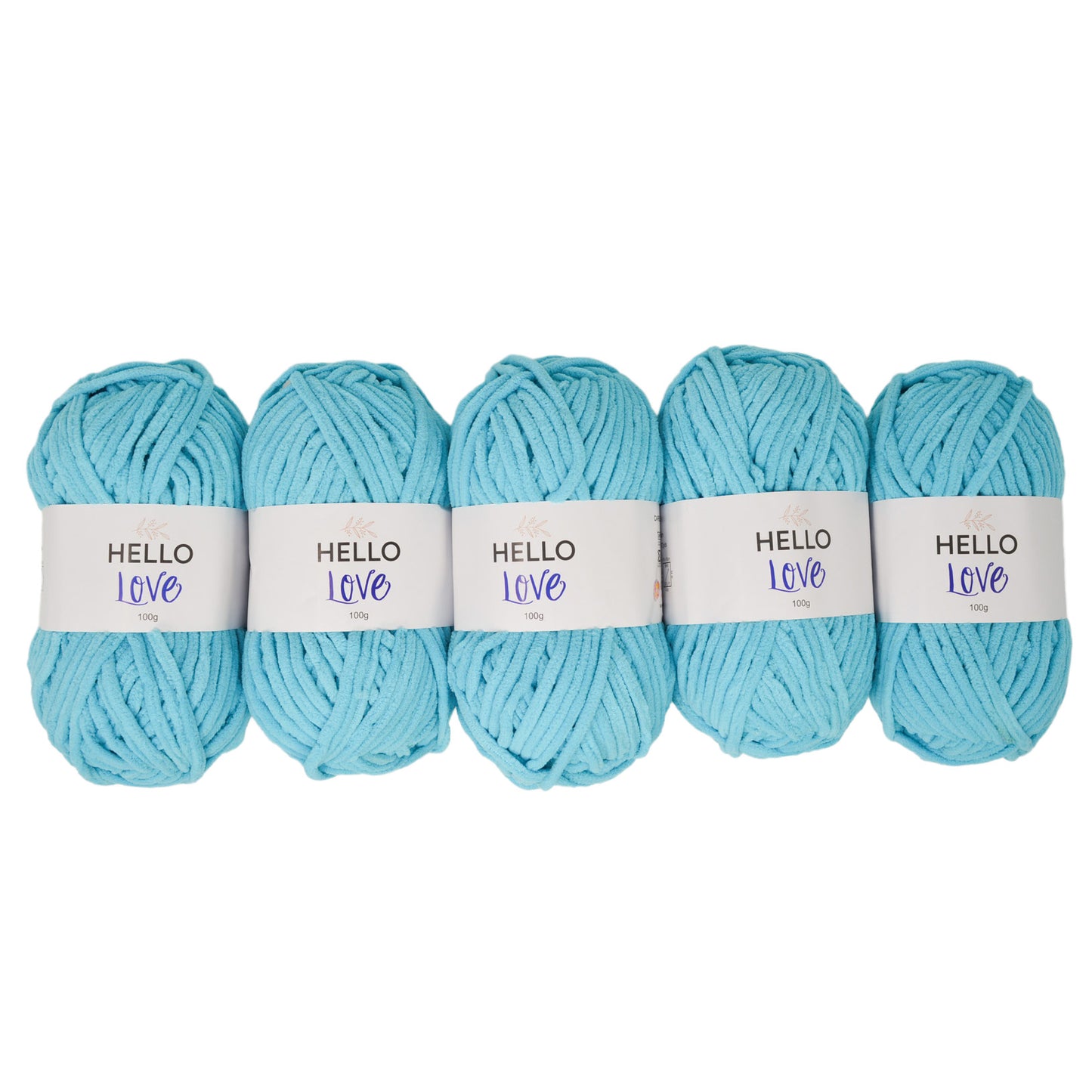 Pack of 5 x 100g Hello Love Super Chunky Yarn