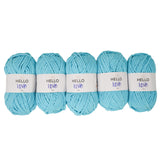 Pack of 5 x 100g Hello Love Super Chunky Yarn