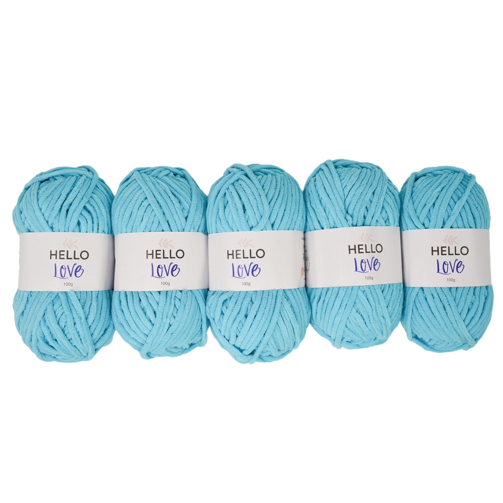 Pack of 5 x 100g Hello Love Super Chunky Yarn