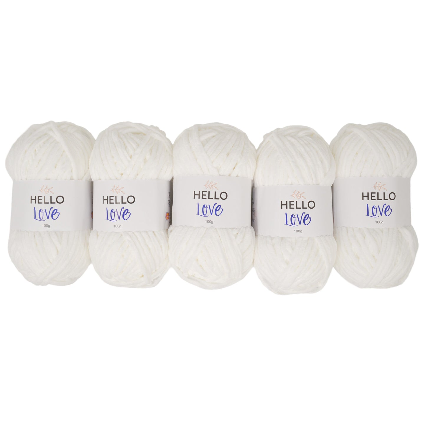 Pack of 5 x 100g Hello Love Super Chunky Yarn