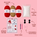 Knitty Critters Crochet Kit - Sea Snuggles - Hugo Hermit Crab