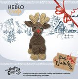 Knitty Critters - Make Christmas Crochet Kit - Holly Reindeer