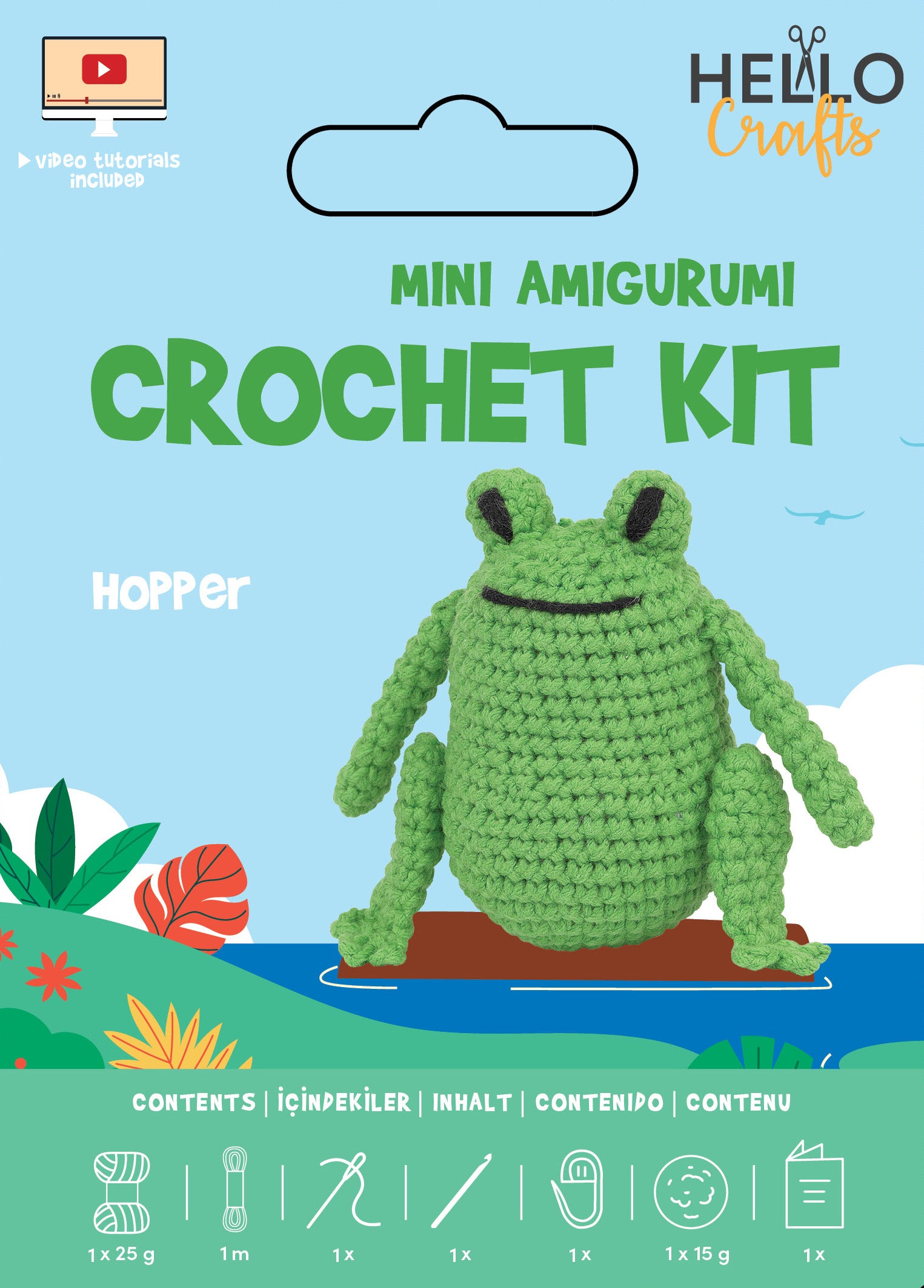 Mini Amigurumi Crochet Kit - Hopper