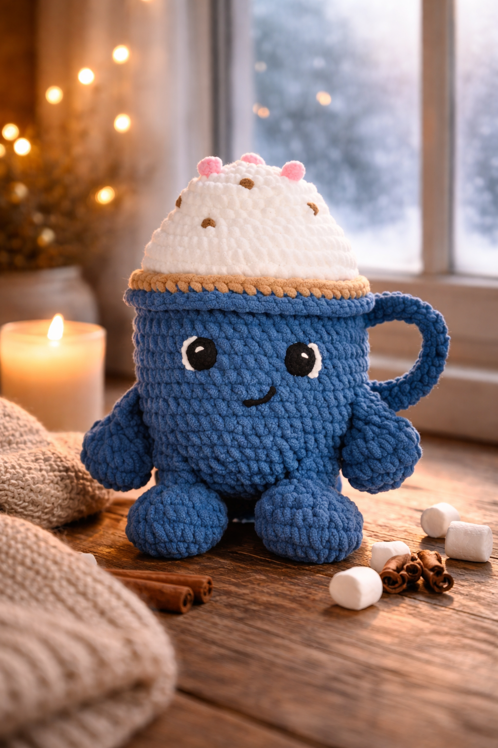 Knitty Critters Crochet Kit - The Coffee Club - Hot Chocolate