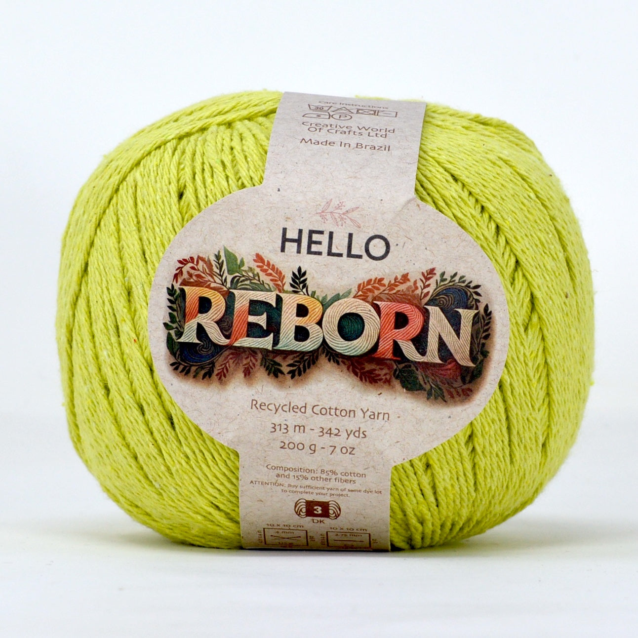 Hello Reborn 85% Recycled DK Cotton Yarn 200g