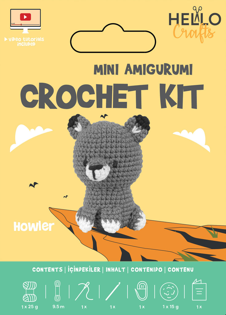 Mini Amigurumi Crochet Kit - Howler