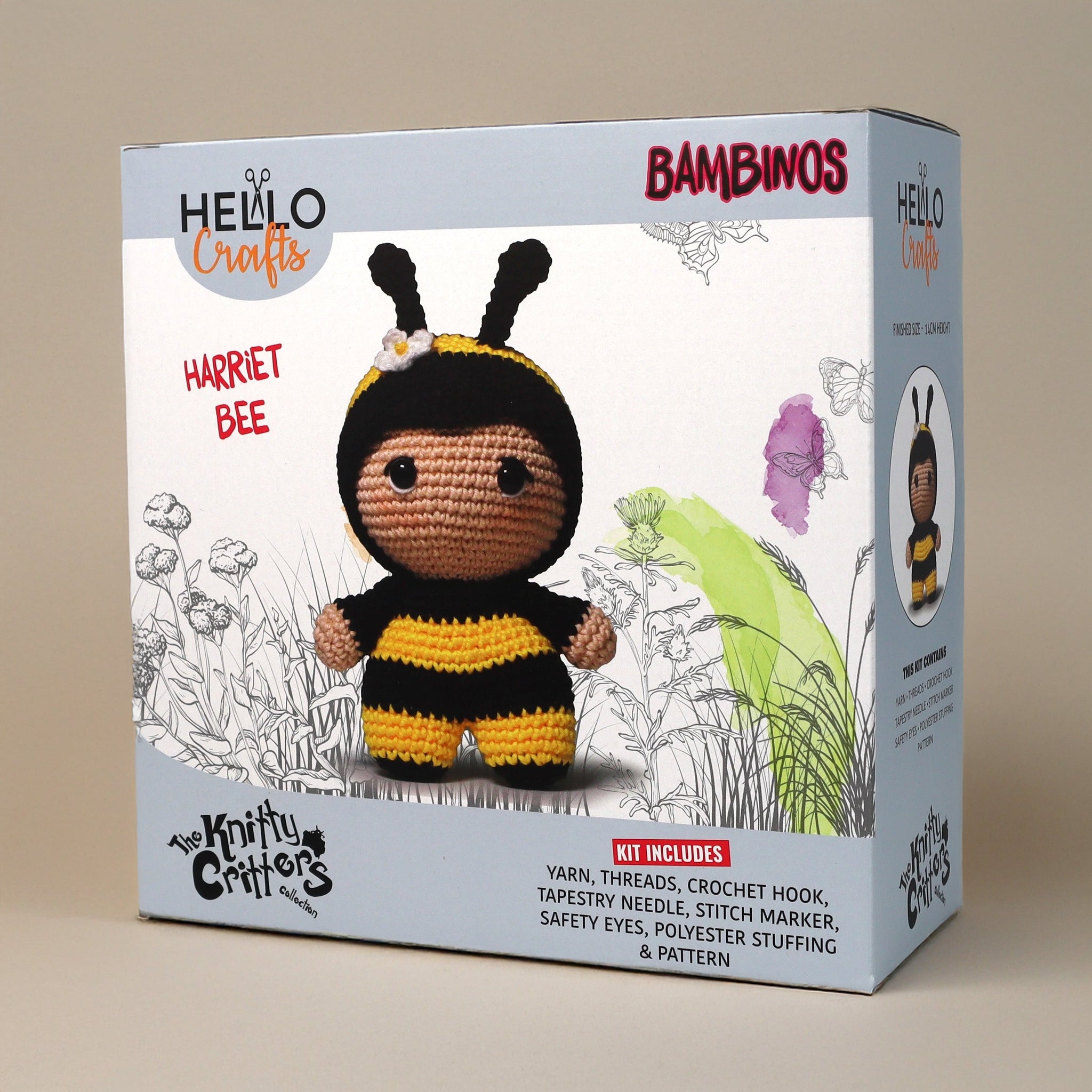 Knitty Critters - Bambinos - Amigurumi Crochet Kit - Harriet Bee