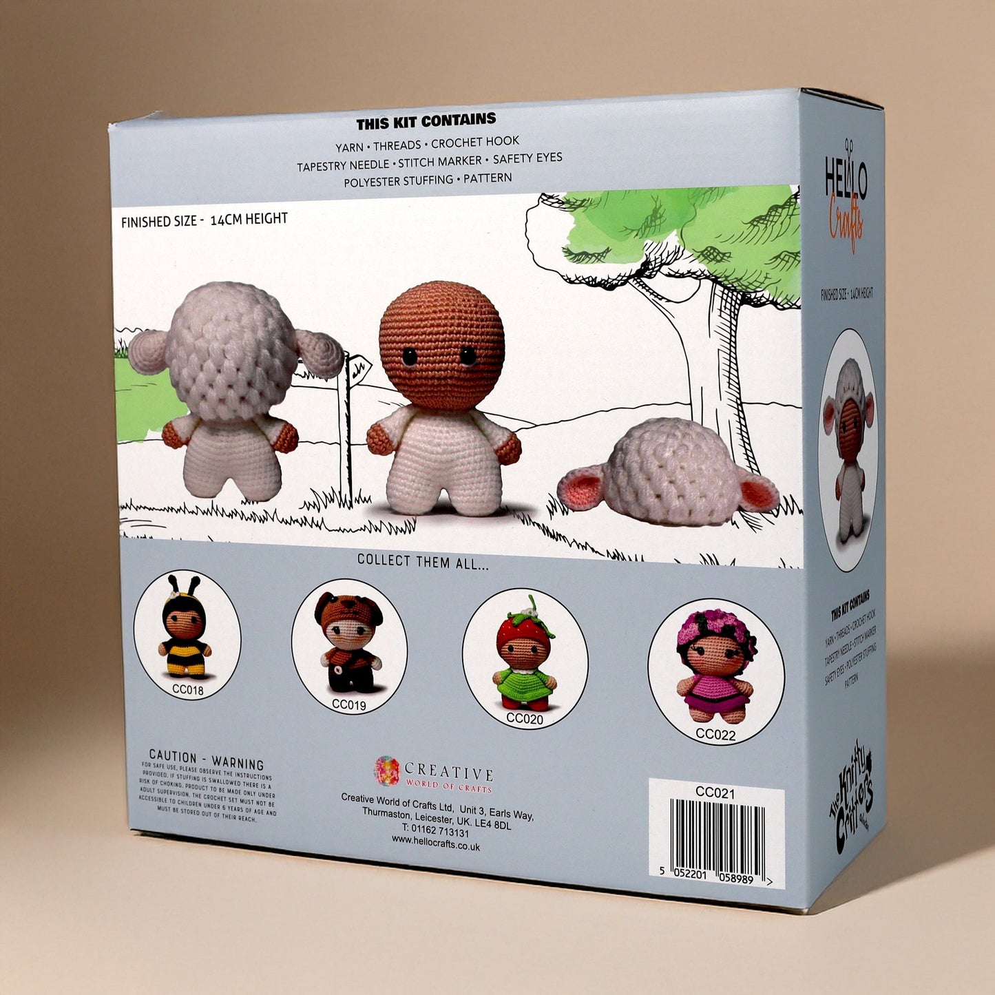 Knitty Critters - Bambinos - Amigurumi Crochet Kit - Lola Lamb