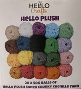2 BOX BUNDLE Hello Plush Box of 20 x 50g Balls
