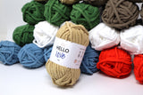 Hello Love 60 x 50g Balls -  6 colours 10 of each crochet/knitting yarn 3kg