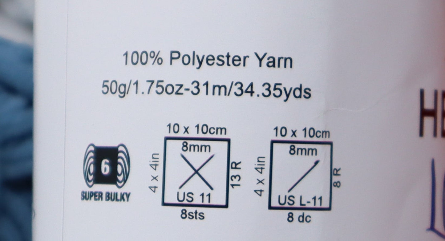 Hello Love 60 x 50g Balls -  6 colours 10 of each crochet/knitting yarn 3kg