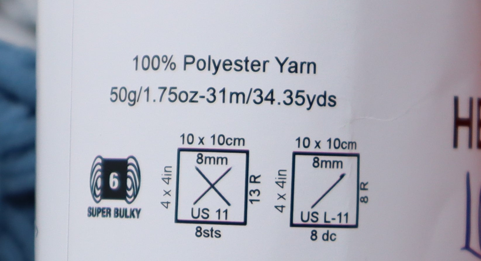 Hello Love 60 x 50g Balls -  6 colours 10 of each crochet/knitting yarn 3kg