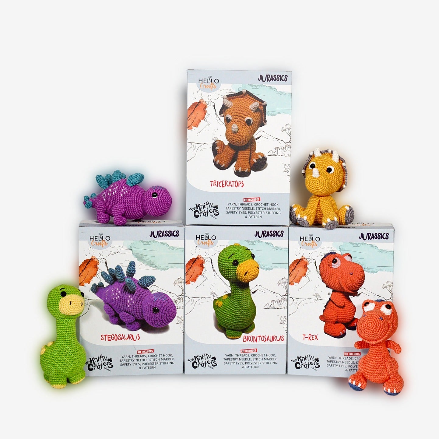 COMPLETE COLLECTION- Jurassics Crochet Kits