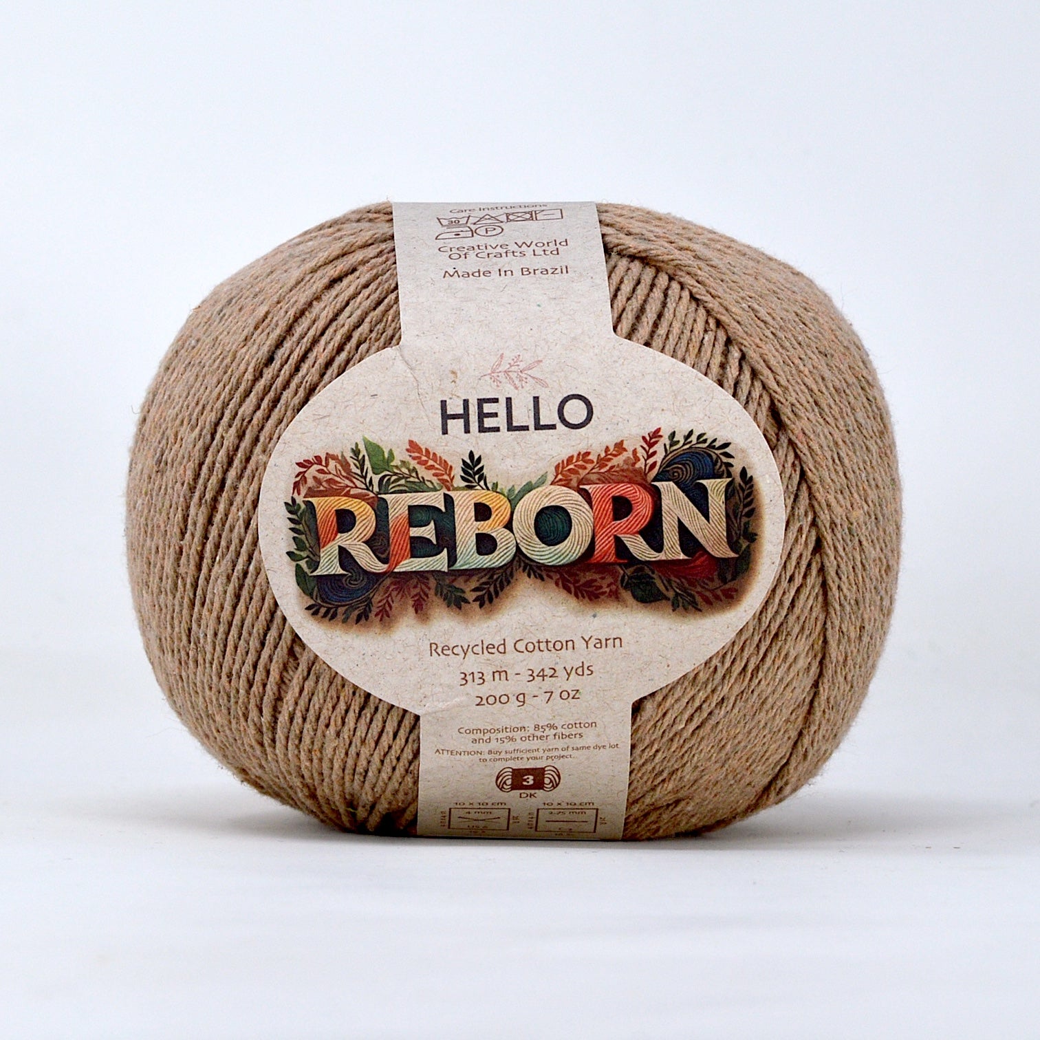 Hello Reborn 85% Recycled DK Cotton Yarn 200g